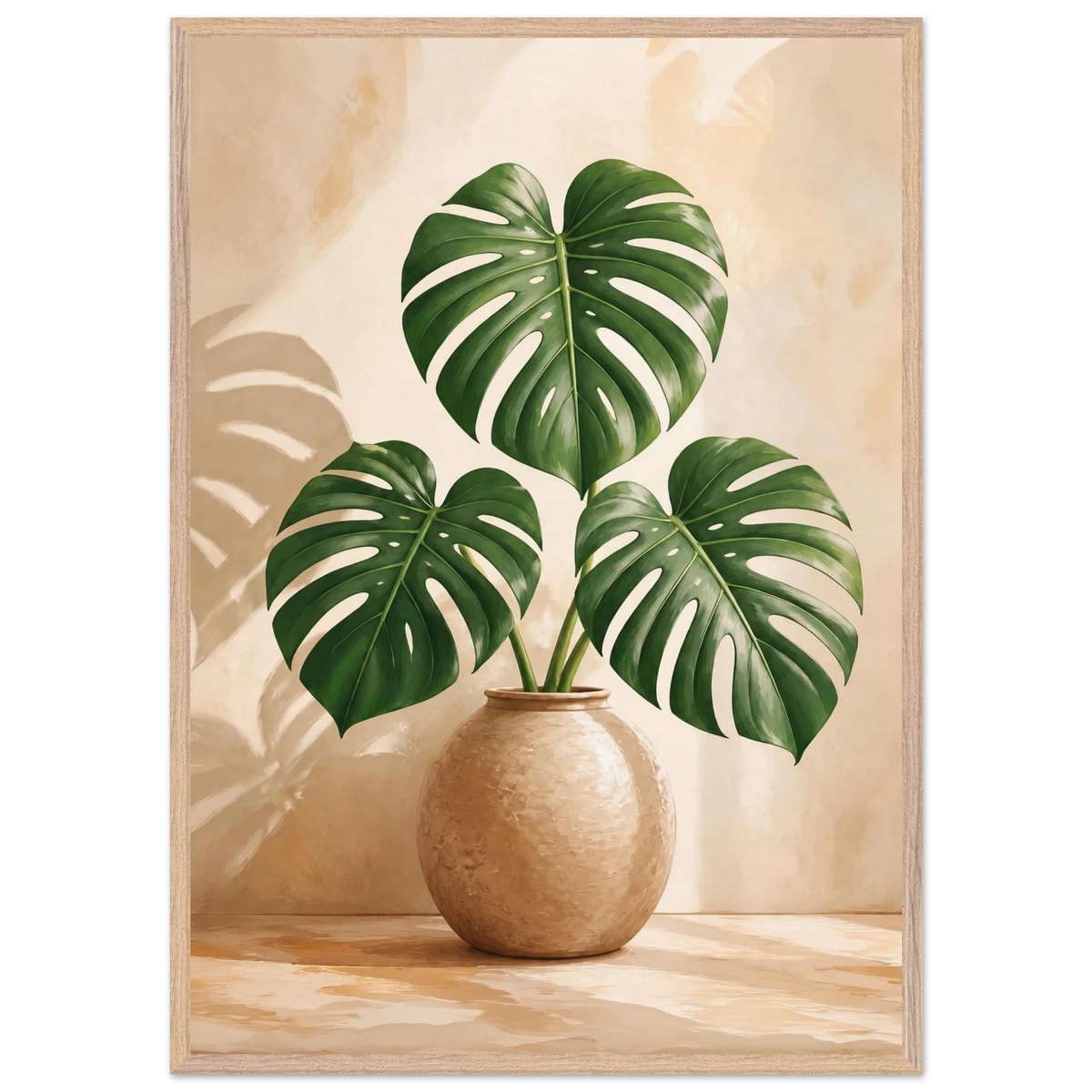 Vessel and Shadow: mediterranean and earth tones. Framed fine art print, alternate frame and size.