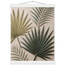 Carved Fronds: impasto, leaves and sand tones. Museum-quality fine art poster.