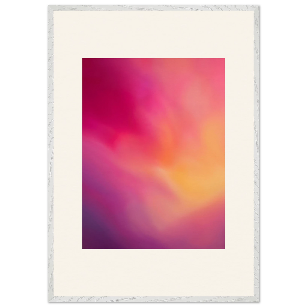 Magenta Plume: gradient, magenta and movement. Framed fine art print by The Light Stays.