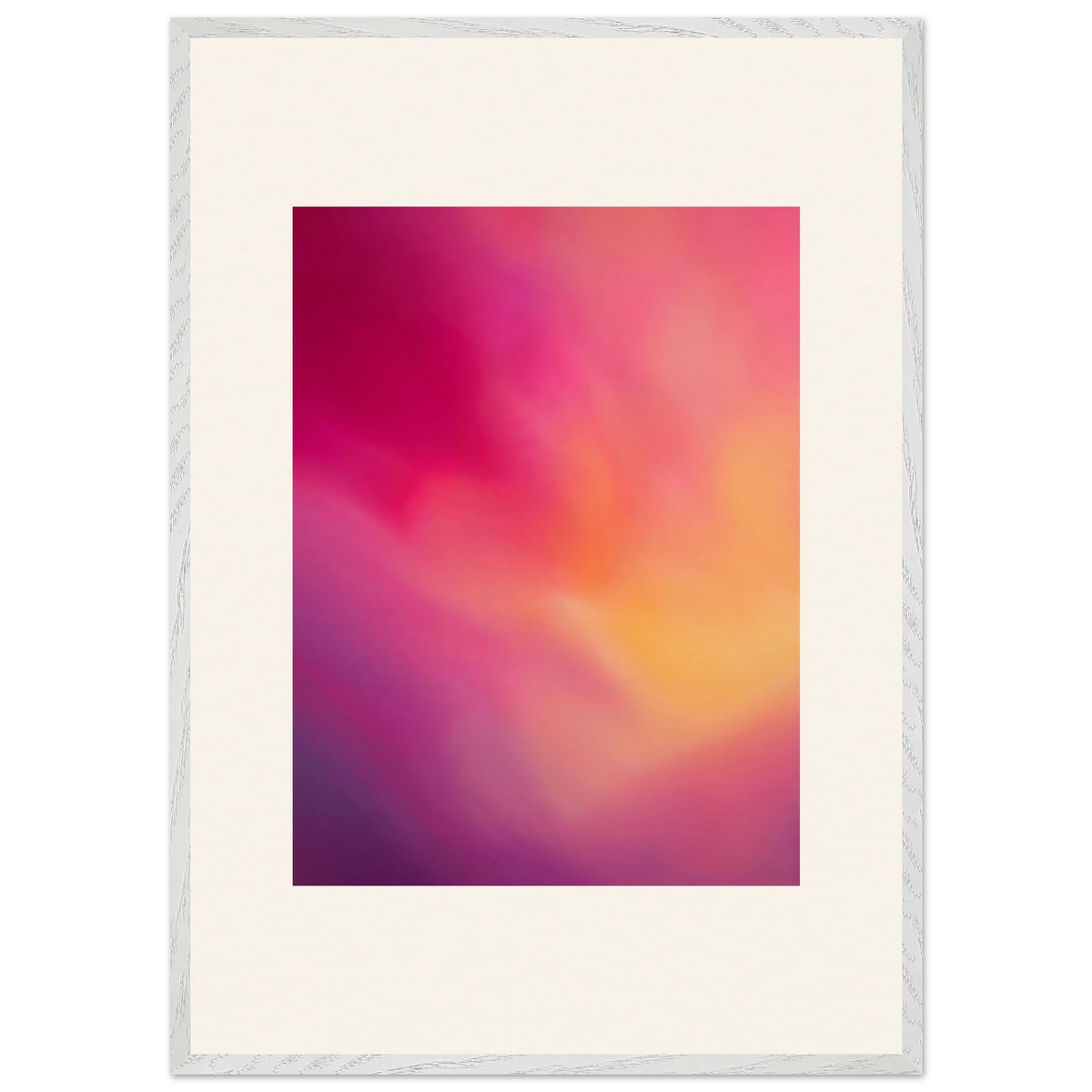 Magenta Plume: gradient, magenta and movement. Framed fine art print by The Light Stays.