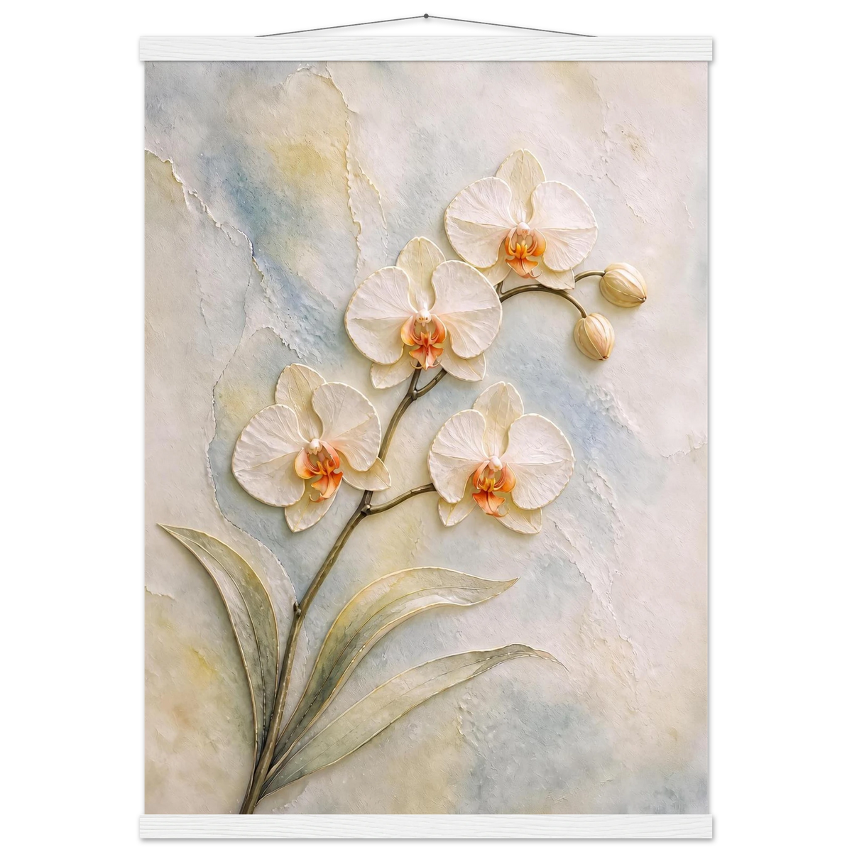 Porcelain Orchid: flowers and botanical. Fine art poster by The Light Stays.