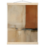 Terracotta Diptych, Panel I of II: two panels, terracotta and cream. Fine art poster.