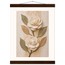 Carved Camellia, flowers and botanical. Archival fine art poster shown framed.
