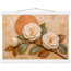 Camellia Eclipse, flowers and botanical. Archival fine art poster shown framed.