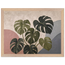 Monstera Sun: botanical and nature. Framed fine art print, alternate frame and size.