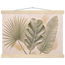 Three Leaves: botanical and nature. Fine art poster, alternate frame and size.