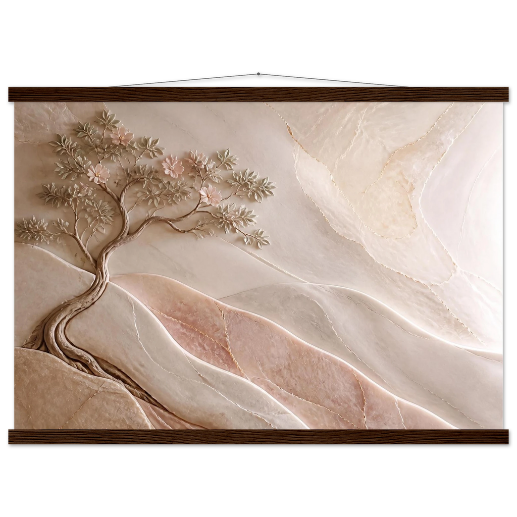 Stone Dawn: petra and siena. Fine art poster, alternate frame and size.
