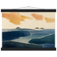 Amber and Indigo: abstract, coastline and color field. Fine art poster by The Light Stays.