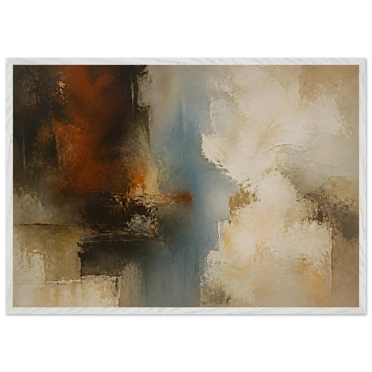Golden Night: moon and night. Museum-quality framed fine art print.