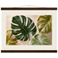 Four Greens, leaves, vivid green and impasto. Archival fine art poster shown framed.