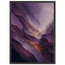 Violet Infinity: moon and night. Framed fine art print, alternate frame and size.