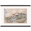 Lotus Current: flowers and botanical. Fine art poster, alternate frame and size.