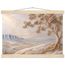 Cliffside Bloom, petra and flora. Archival fine art poster shown framed.