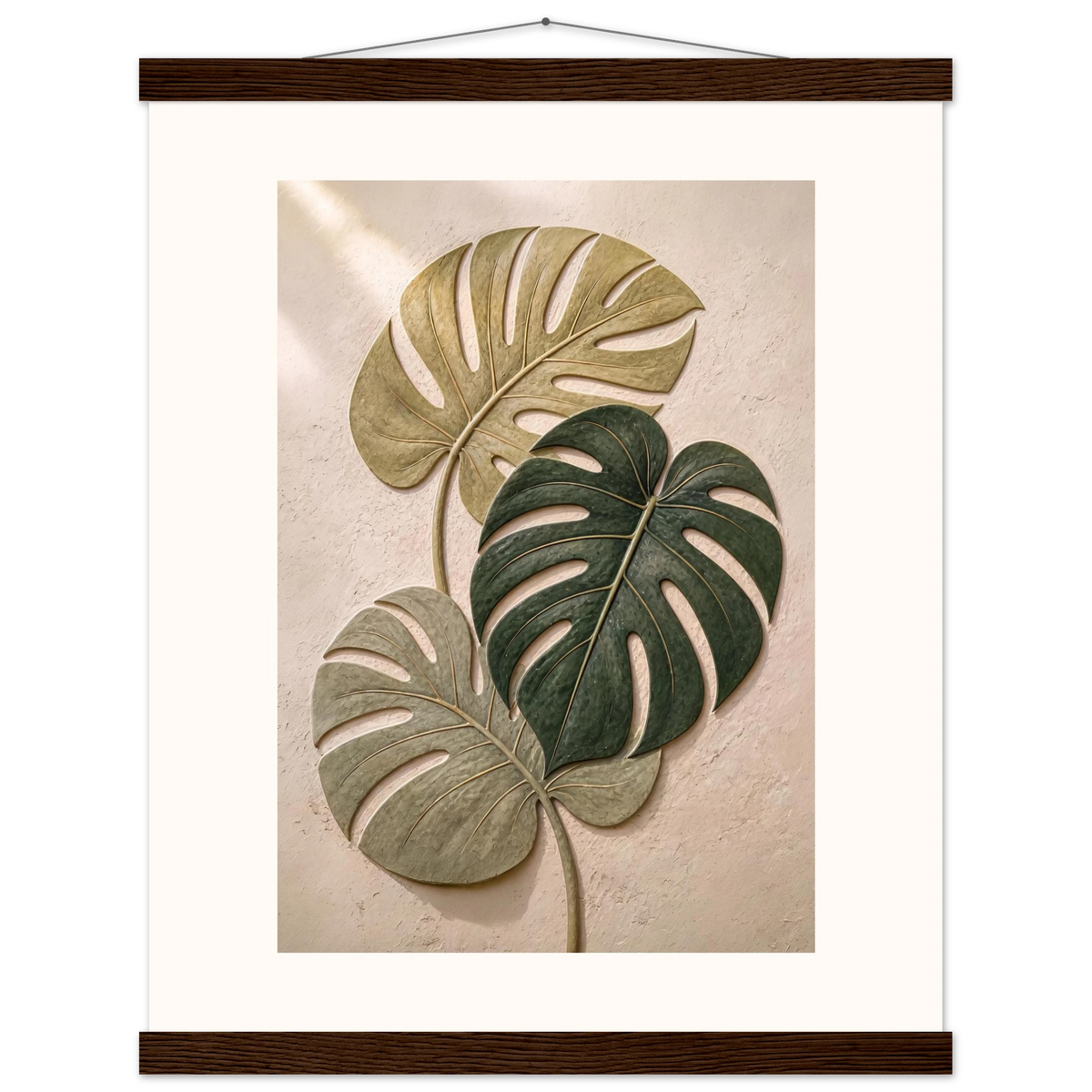 Stone Monstera: botanical and nature. Fine art poster by The Light Stays.