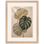 Stone Monstera, botanical and nature. Archival framed fine art print shown framed.