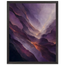 Violet Infinity: moon and night. Museum-quality framed fine art print.