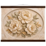 Peonies in Stone: flowers and botanical. Museum-quality fine art poster.