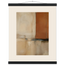 Terracotta Diptych, Panel I of II: two panels, terracotta and cream. Fine art poster by The Light Stays.