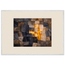 Citrine Seam: lumen and siena. Framed fine art print, alternate frame and size.