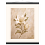 Alabaster Lily: flowers and botanical. Museum-quality fine art poster.