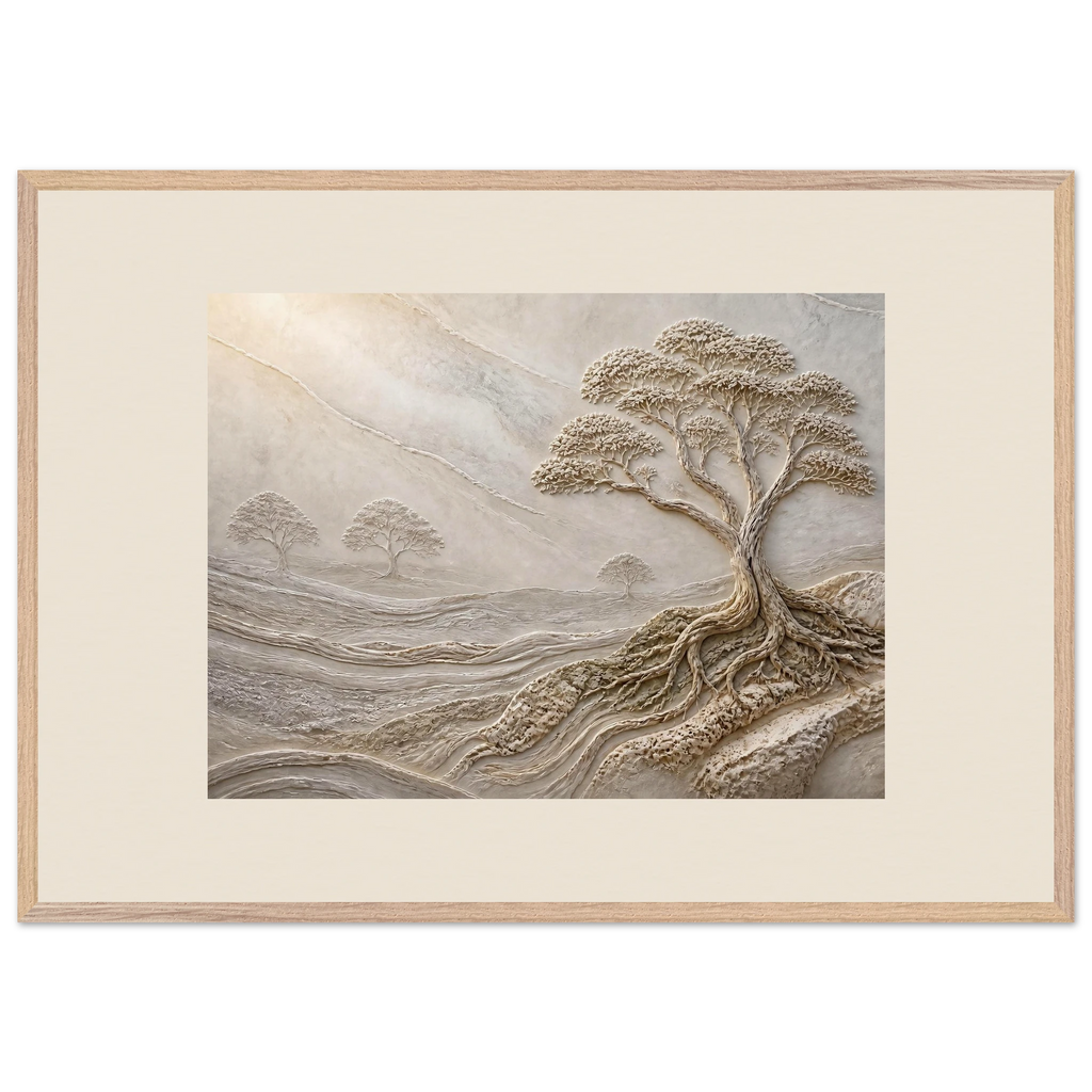 Old Growth, petra and herbarium. Archival framed fine art print shown framed.