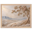 Cliffside Bloom: flowers and botanical. Framed fine art print, alternate frame and size.