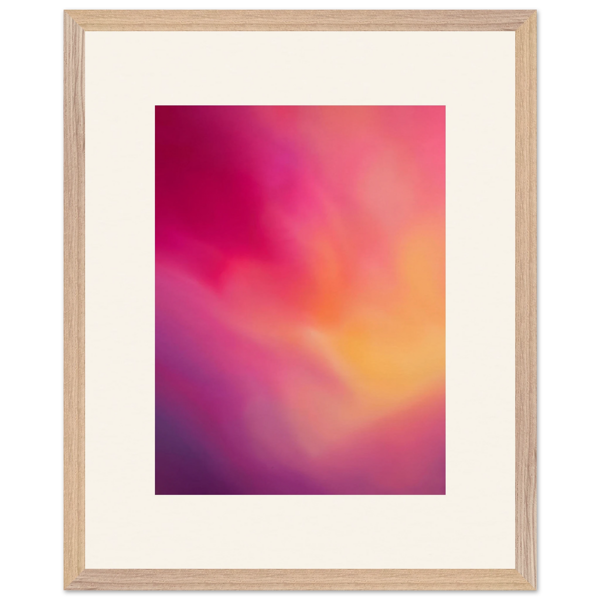 Magenta Plume: gradient, magenta and movement. Framed fine art print by The Light Stays.