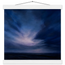 Blue Hour Field: night, horizon and deep blue. Museum-quality fine art poster.