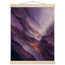 Violet Infinity: moon and night. Fine art poster.