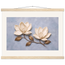 Bronze Magnolia, flowers and botanical. Archival fine art poster shown framed.