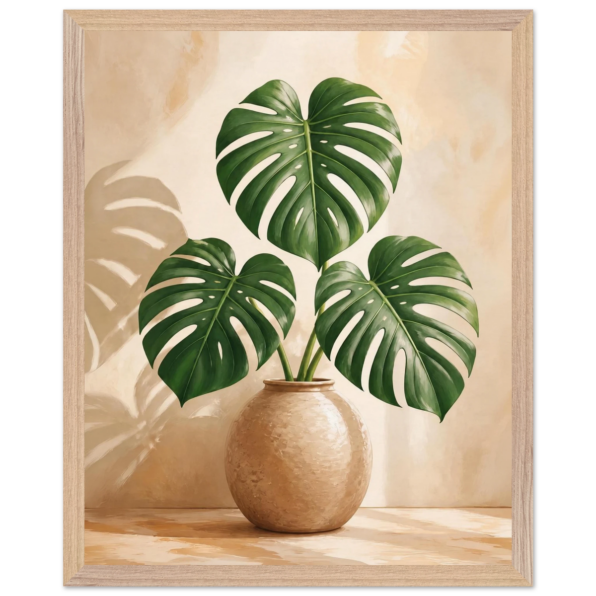 Vessel and Shadow: mediterranean and earth tones. Framed fine art print, alternate frame and size.