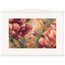 Crimson Peonies: flowers and botanical. Fine art poster, alternate frame and size.