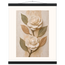 Carved Camellia: flowers and botanical. Fine art poster, alternate frame and size.