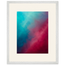 Wine Hour: gradient, dusk and deep color. Framed fine art print, alternate frame and size.