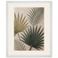 Carved Fronds, impasto, leaves and sand tones. Archival framed fine art print shown framed.