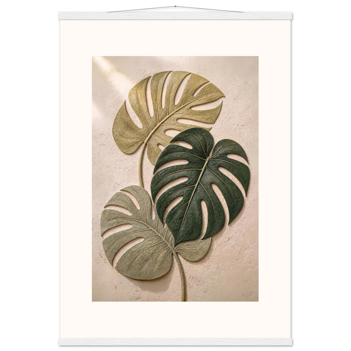 Stone Monstera: botanical and nature. Fine art poster by The Light Stays.