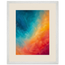 Teal and Orange, gradient, sea and dusk. Archival framed fine art print shown framed.