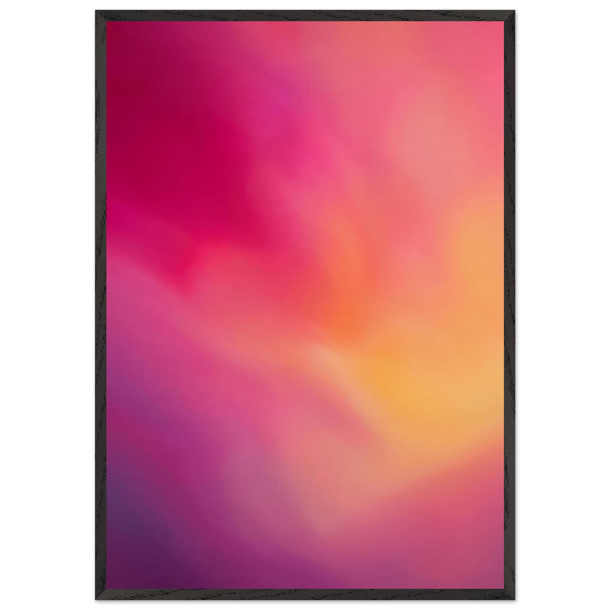 Magenta Plume: gradient, magenta and movement. Museum-quality framed fine art print.