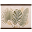 Three Leaves: botanical and nature. Fine art poster, alternate frame and size.