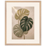 Stone Monstera, botanical and nature. Archival framed fine art print shown framed.