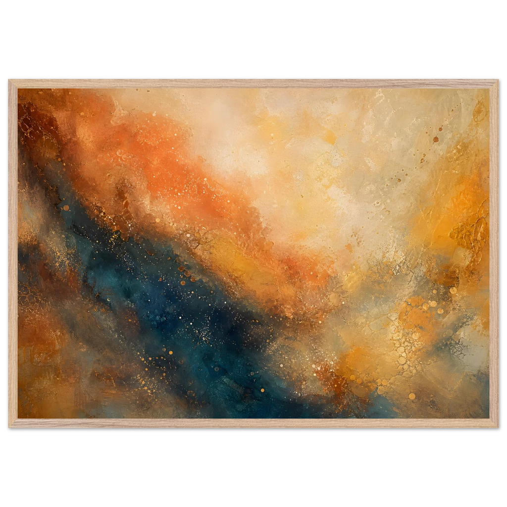 Blue Hour Field: night, horizon and deep blue. Framed fine art print by The Light Stays.