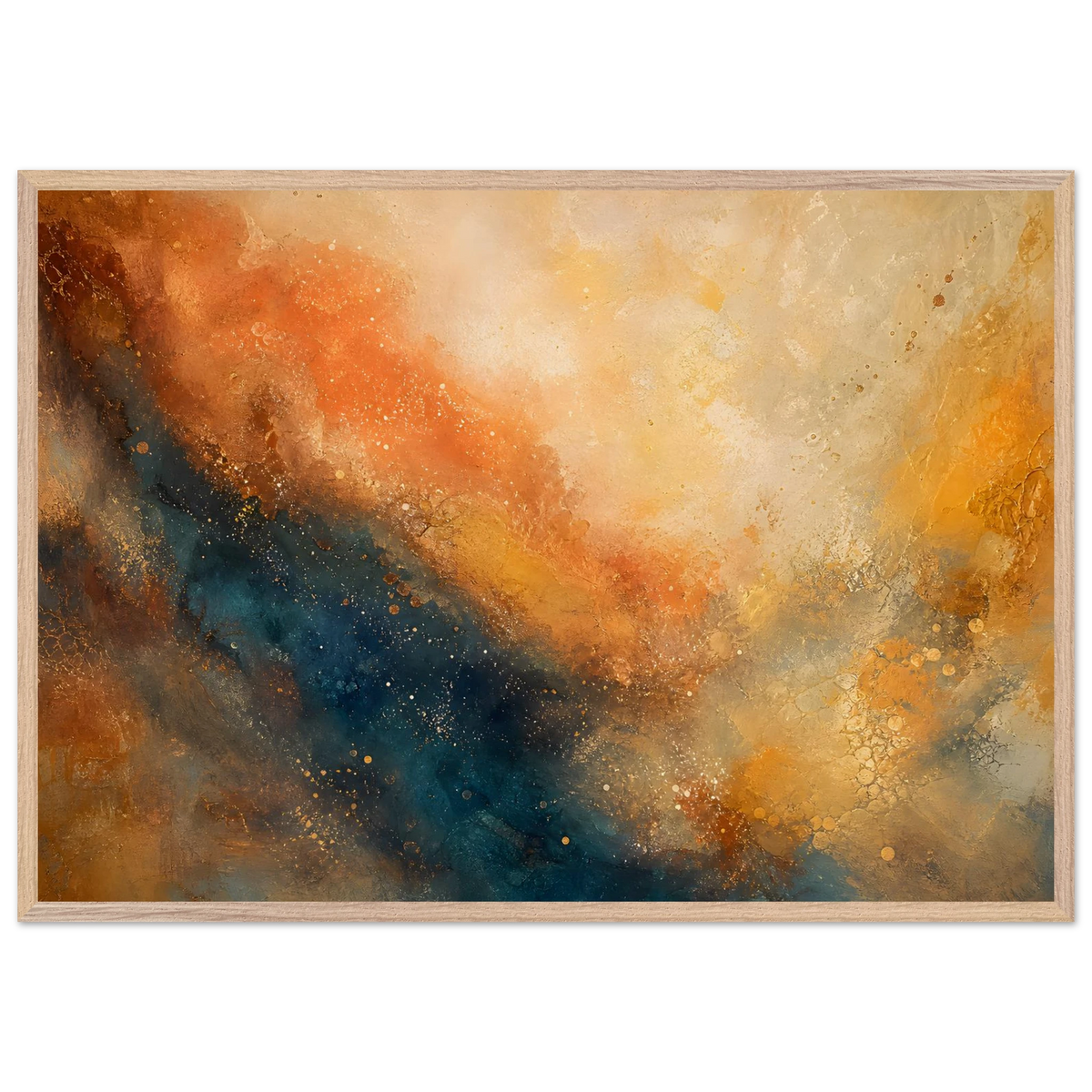 Blue Hour Field: night, horizon and deep blue. Framed fine art print by The Light Stays.