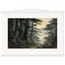 Cypress Passage: japanese art and japandi. Fine art poster, alternate frame and size.