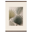 Carved Fronds: impasto, leaves and sand tones. Fine art poster, alternate frame and size.