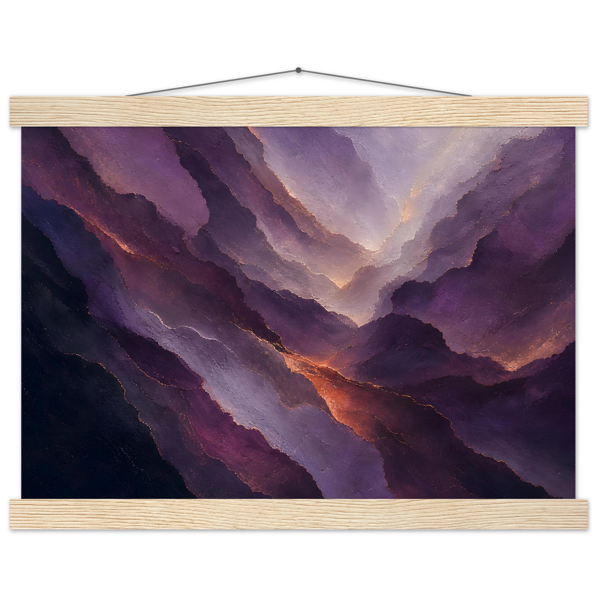 Violet Infinity: moon and night. Fine art poster by The Light Stays.