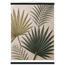Carved Fronds: impasto, leaves and sand tones. Fine art poster, alternate frame and size.