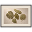 Green Constellation: botanical, green and loose rhythm. Framed fine art print, alternate frame and size.