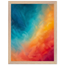 Teal and Orange: gradient, sea and dusk. Framed fine art print by The Light Stays.