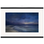 Blue Hour Shore: sea and coastal landscape. Fine art poster, alternate frame and size.