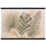 Three Leaves: botanical and nature. Fine art poster, alternate frame and size.